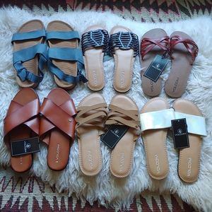 Lot of 6 womens volcom sandals size 7